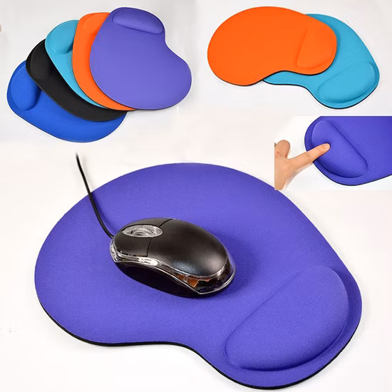Estilo de sublimação de borracha de alta qualidade com descanso de pulso feito logotipo grande impressão neopreno macio tamanho personalizado mouse pad